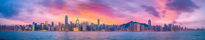 实拍香港维多利亚港日落全景,高清,摄影图,摄影图片,图片大全,摄影图免费下载